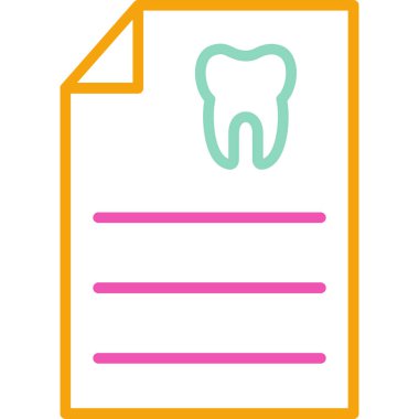 Diş. Web simgesi basit illüstrasyon