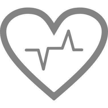 kalp atışı vektör simgesi