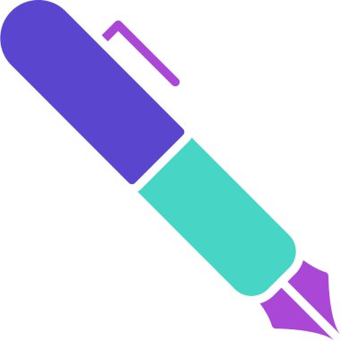 Kalem. Web simgesi basit illüstrasyon