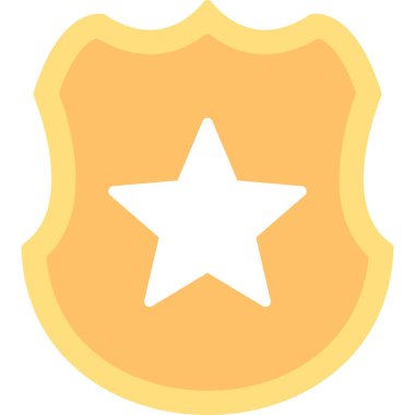 Kalkan. Web simgesi basit illüstrasyon