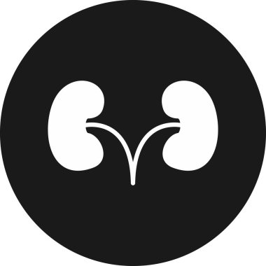 Böbrek. Web simgesi basit illüstrasyon