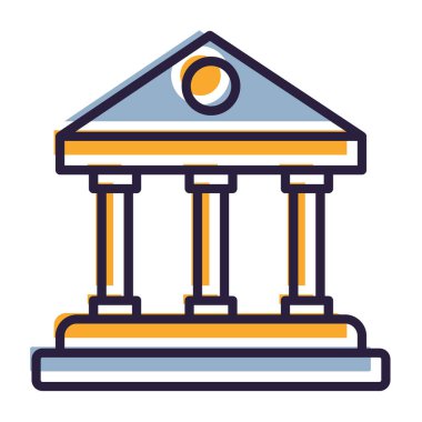 Banka oluşturma vektör simgesi kolayca değiştirebilir veya düzenleyebilir