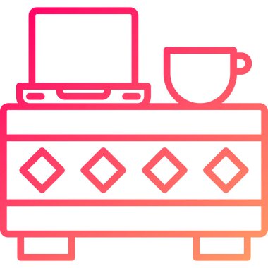 Mutfak. Web simgesi basit illüstrasyon