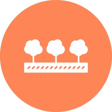 ağaç simgesinin vektör illüstrasyonu