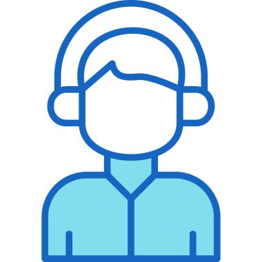 Adamım. Web simgesi basit illüstrasyon