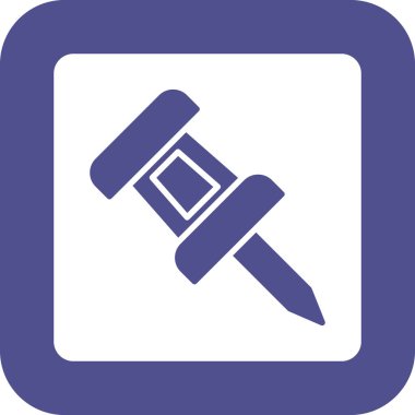 Çekiç ağı simgesi, basit vektör illüstrasyonu