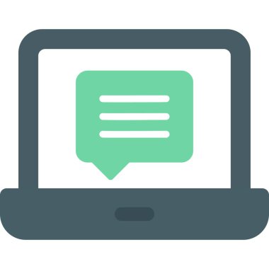 Bilgisayar. Web simgesi basit illüstrasyon