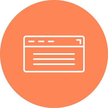 tarayıcı vektör simgesi modern basit tasarım illüstrasyonu