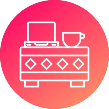 kahve ikonu vektör illüstrasyonu