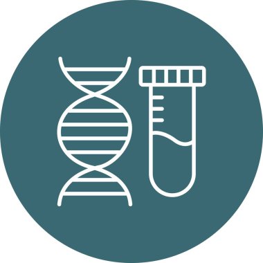 DNA DNA DNA ikonu vektör illüstrasyonu