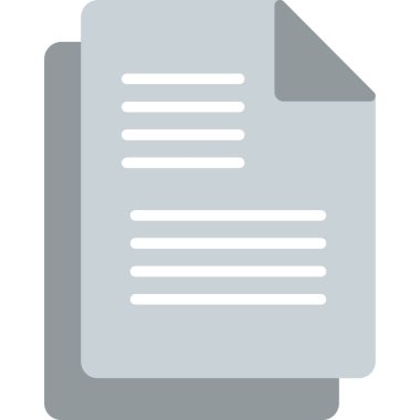 belge dosya simgesi düz biçimli