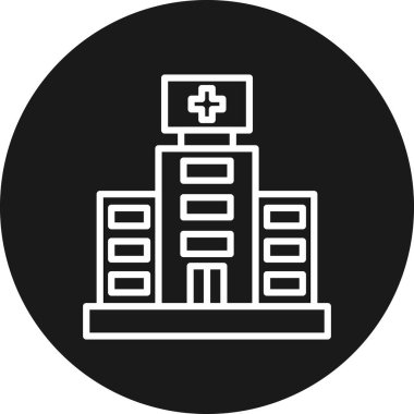 Hastane Simgesi Vektör İllüstrasyonu