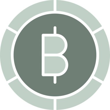 Bitcoin parasının vektör illüstrasyonu