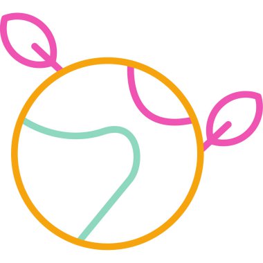 meyve ikonu vektör illüstrasyonu