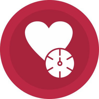 Kalp ikonu vektör illüstrasyonu