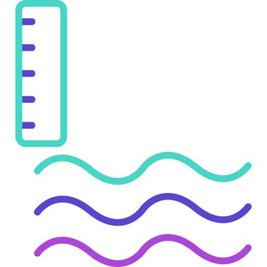 termometre simgesi vektör illüstrasyonu