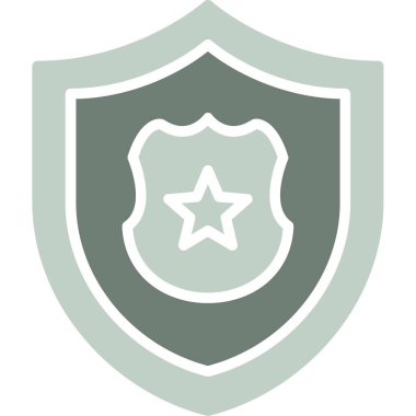 Güvenlik kalkan kutsal kişilerin resmi. Vektör çizim