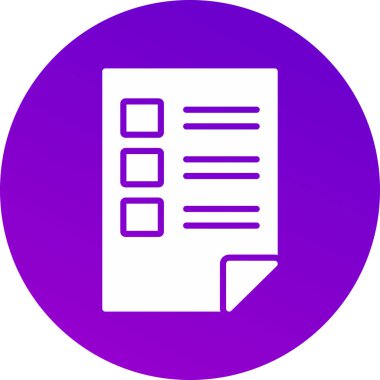 Belge simgesinin vektör illüstrasyonu