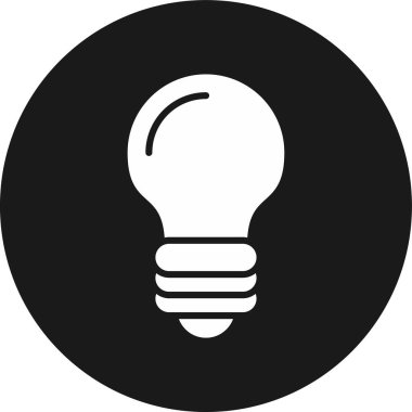 ampul simgesi vektör illüstrasyonu