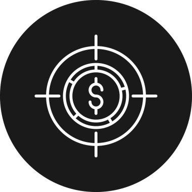 Dolar simgesi vektör illüstrasyonu