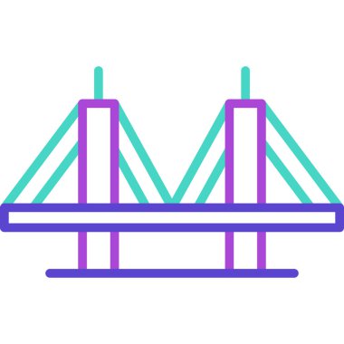 Köprü. Web simgesi basit illüstrasyon