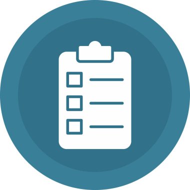 Kontrol listesi simgesi vektör illüstrasyonu