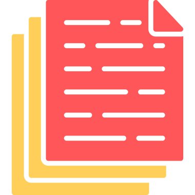 belge simgesi vektör illüstrasyonu