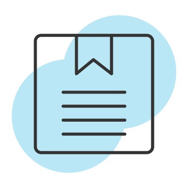 belge simgesi, vektör illüstrasyon tasarımı