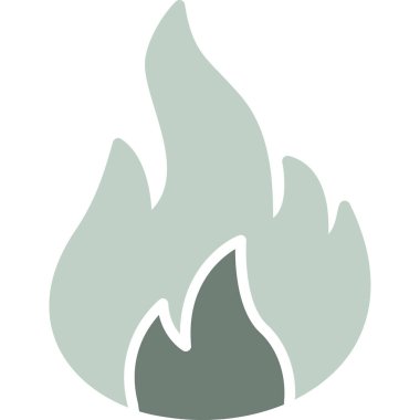 Ateş vektörü simgesini ateşle