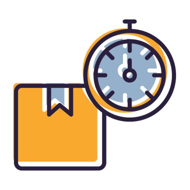 Takvim vektör illüstrasyon tasarımı ile saat zamanı