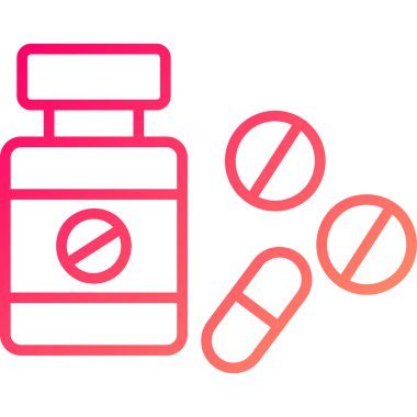 Uyuşturucu. Web simgesi basit illüstrasyon