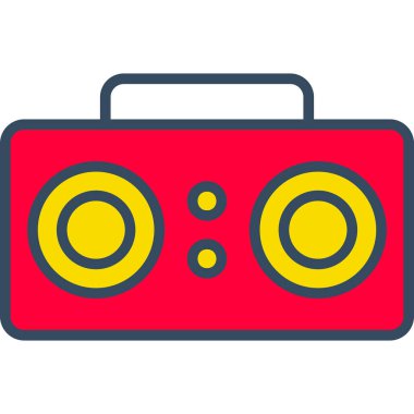 radyo simgesi vektör illüstrasyonu