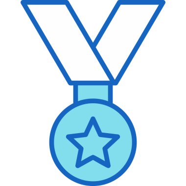 Madalya. Web simgesi basit illüstrasyon