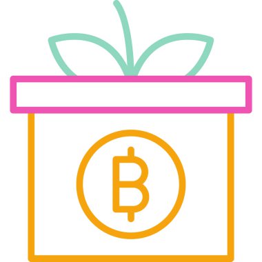 Bitcoin simgesi vektör illüstrasyonu