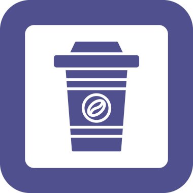 kahve ikonu, vektör illüstrasyonu