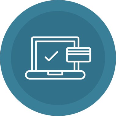 vektör glyph çember dizaynını kontrol et