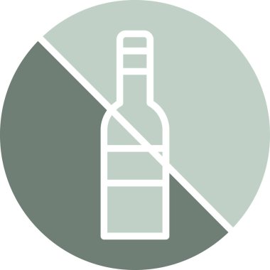 Şişe simgesinin vektör illüstrasyonu