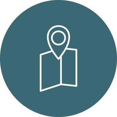 vektör konumu simgesi, illüstrasyon