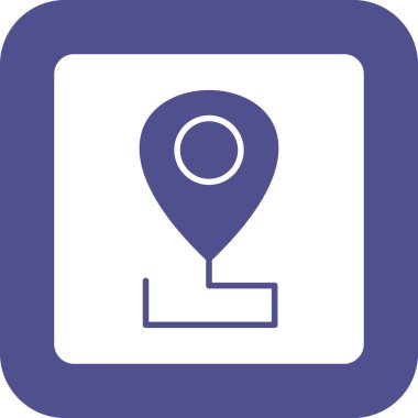 Konum pin simgesinin vektör illüstrasyonu