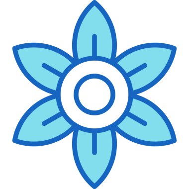 Çiçekler. Web simgesi basit illüstrasyon