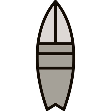 Sörf tahtası. Web simgesi basit illüstrasyon