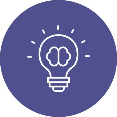 Ampul. Web simgesi basit illüstrasyon