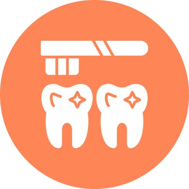 Diş. Web simgesi basit illüstrasyon