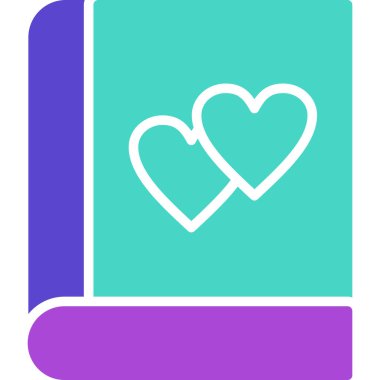 Kalp. Web simgesi basit illüstrasyon