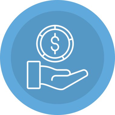 para vektör simgesi modern para resimleme