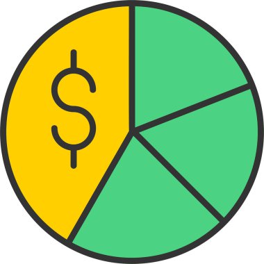 Pasta çizelgesi. Basit resimleme