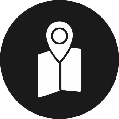 Vektör konumu simge illüstrasyonu