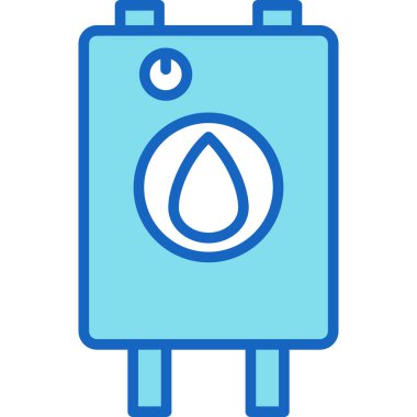 Benzin istasyonu simgesi, beyaz arkaplanda vektör illüstrasyon tasarımı