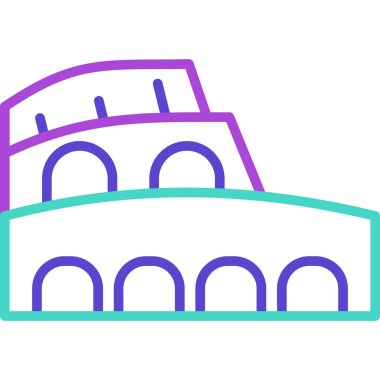 Bina. Web simgesi basit illüstrasyon