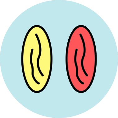 Kulak ikonu. özet vektör illüstrasyonu